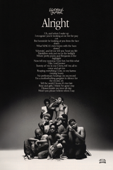 Kendrick Lamar 'Alright' Lyrics Poster