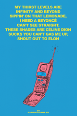 Tyler, The Creator '911/Lonely' Lyrics Poster