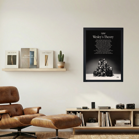 Kendrick Lamar 'Wesley's Theory' Lyrics Poster - Mockup 1