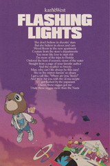 Kanye West 'Flashing Lights' Lyrics Poster