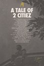 J Cole 'A Tale Of 2 Citiez' Lyrics Poster