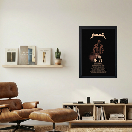 Kanye West 'I'm In It' Lyrics Poster - Mockup 1