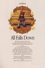 Kanye West 'All Falls Down' Lyrics Poster