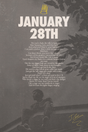 J Cole 'January 28th' Lyrics Poster