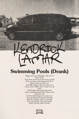Kendrick Lamar 'Swimming Pools' Lyrics Poster