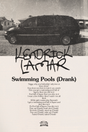 Kendrick Lamar 'Swimming Pools' Lyrics Poster