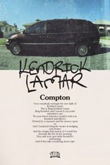 Kendrick Lamar 'Compton' Lyrics Poster