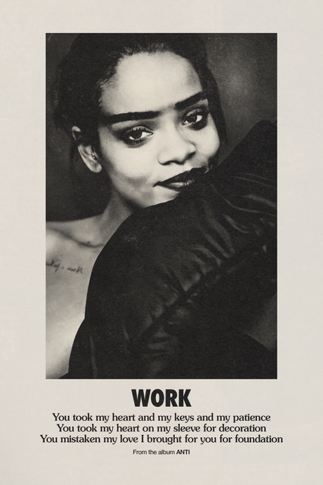 Rihanna 'Work' Poster