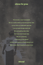 Frank Ocean 'Close To You' Lyrics Poster