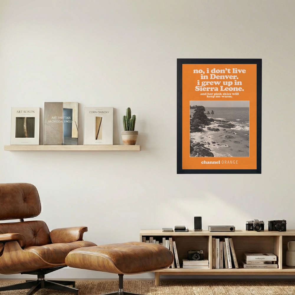 Frank Ocean 'I Don't Live In Denver' Poster - Mockup 1