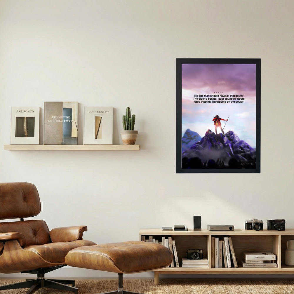 Kanye West 'All That Power' Poster - Mockup 1