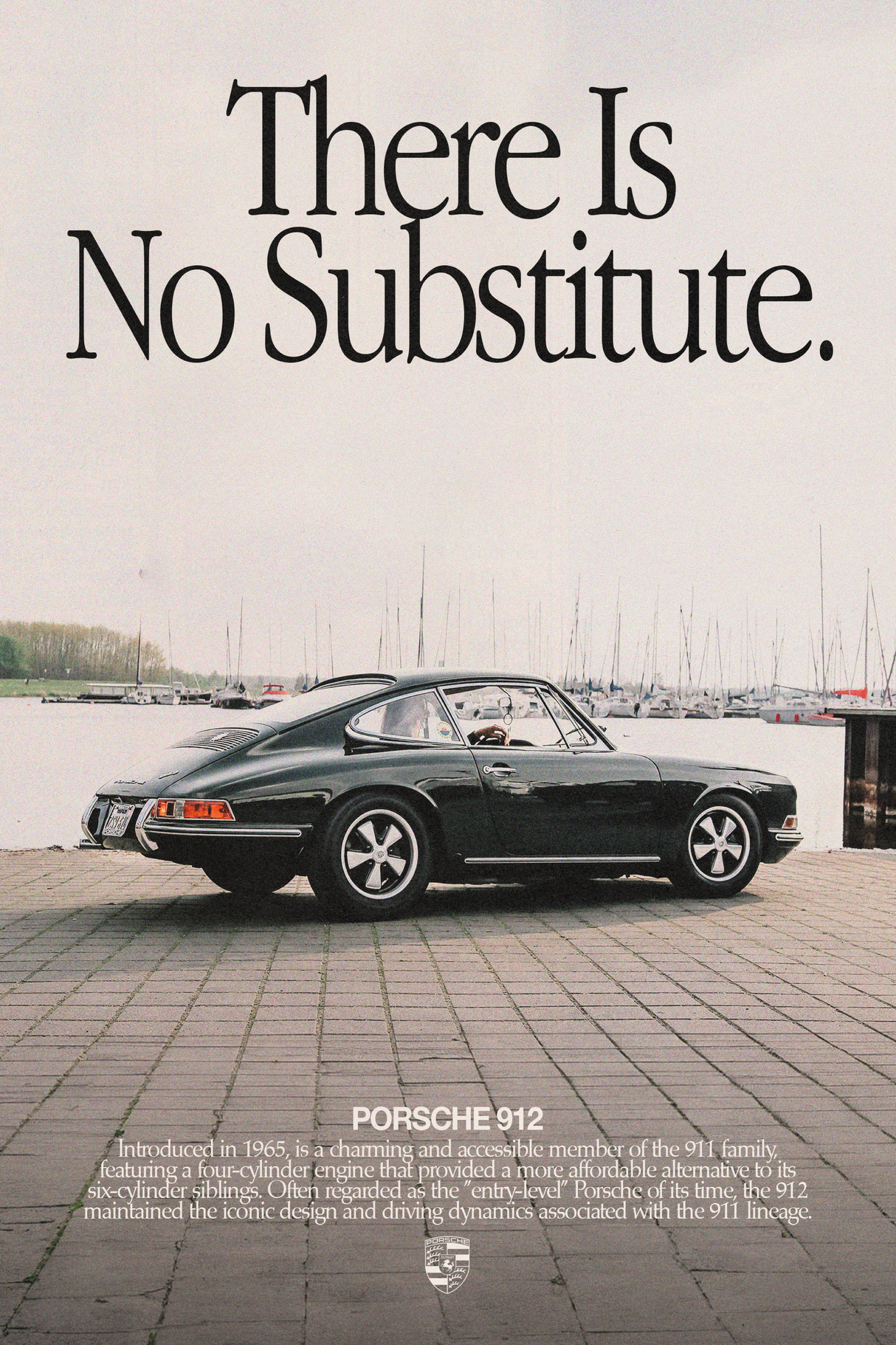 Porsche 912 'No Substitute' Poster