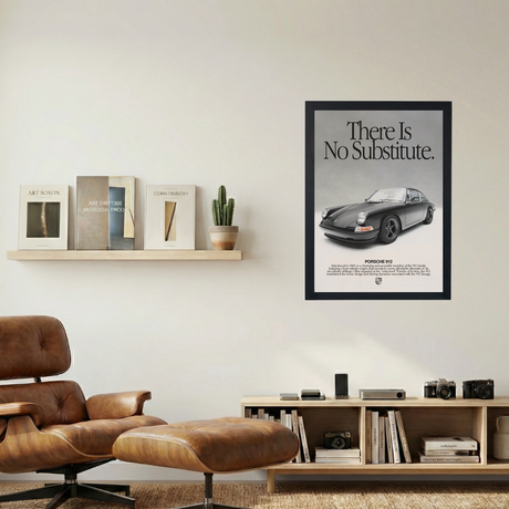 Porsche 912 'No Substitute' Poster V2 - Mockup 1