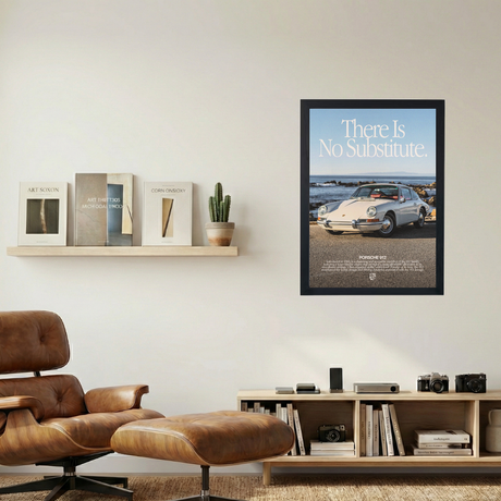 Porsche 912 'No Substitute' Poster V3 - Mockup 1