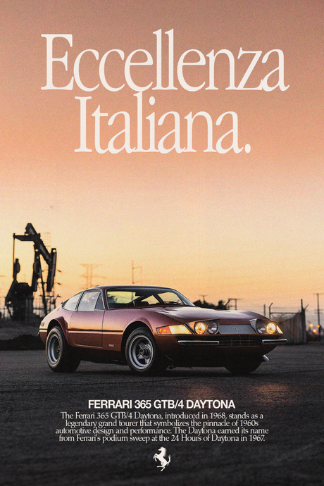 Ferrari Daytona 'Eccellenza Italiana' Poster
