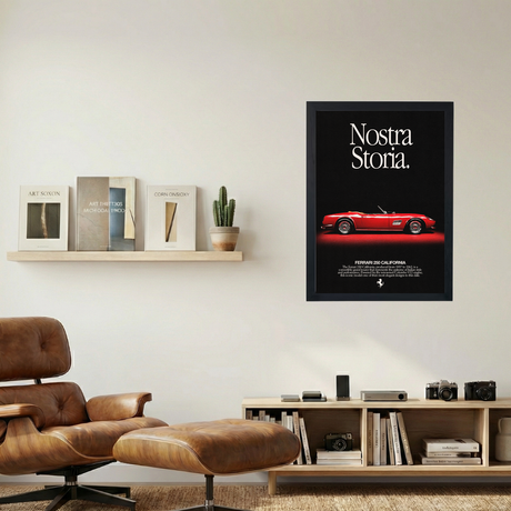 Ferrari 250 California 'Nostra Storia' Poster - Mockup 1