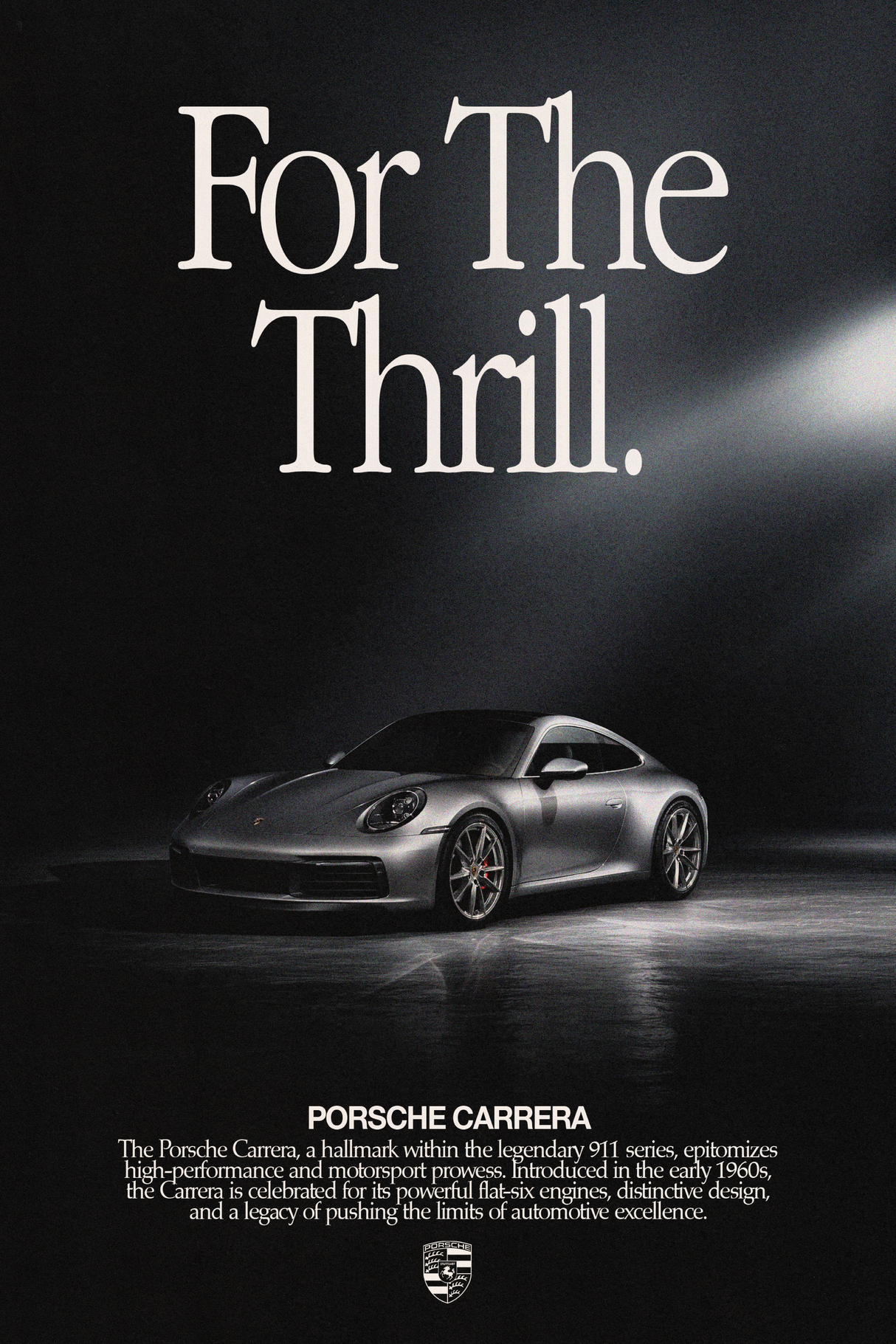 Porsche Carrera 'For The Thrill' Poster
