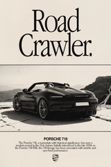 Porsche 718 'Road Crawler' Poster V2