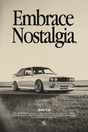 BMW E30 'Embrace Nostalgia' Poster V3