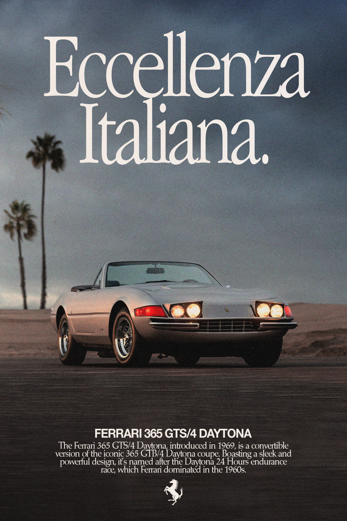 Ferrari Daytona 'Eccellenza Italiana' Poster V3