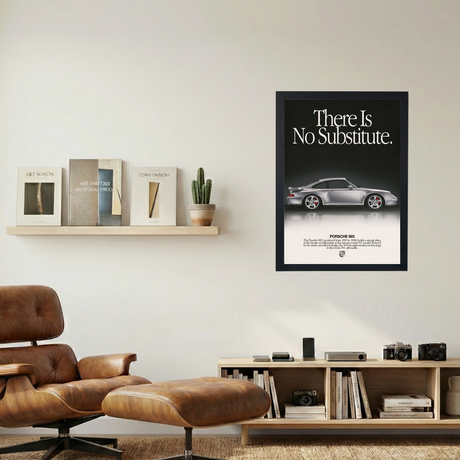 Porsche 993 'No Substitute' Poster V2 - Mockup 1