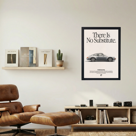 Porsche 993 'No Substitute' Poster V3 - Mockup 1