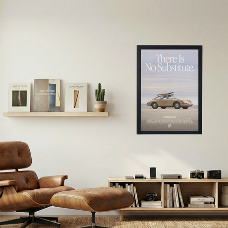 Porsche 912 'No Substitute' Poster V4 - Mockup 1
