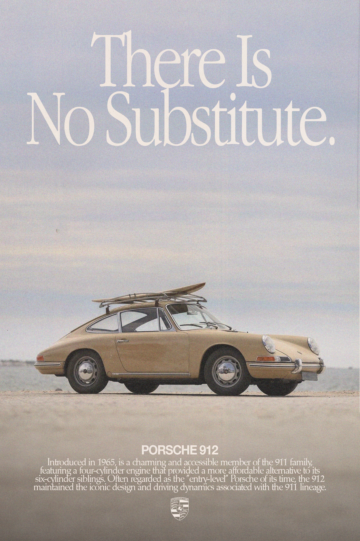 Porsche 912 'No Substitute' Poster V4