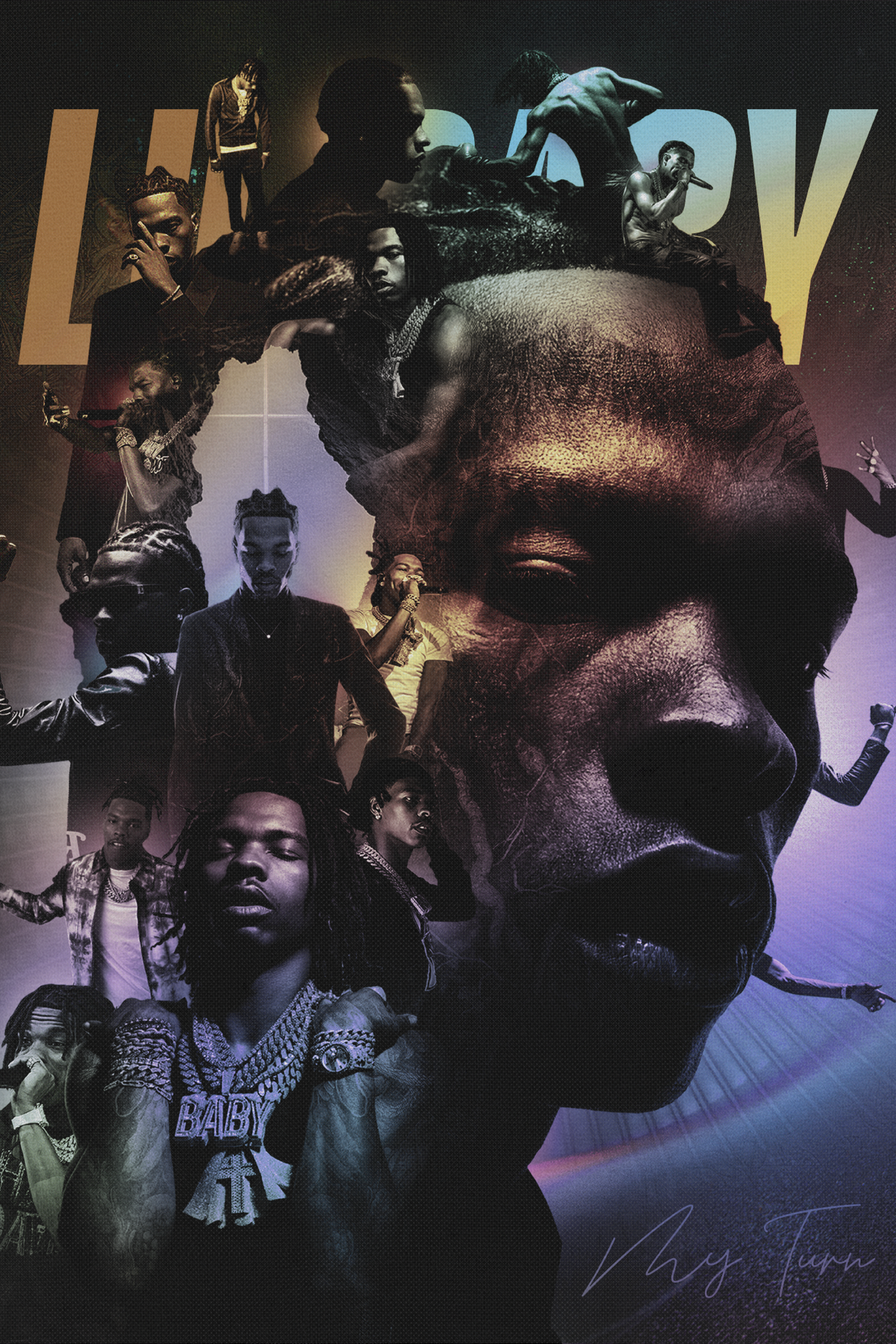 Lil Baby 'Only Me Collage' Poster