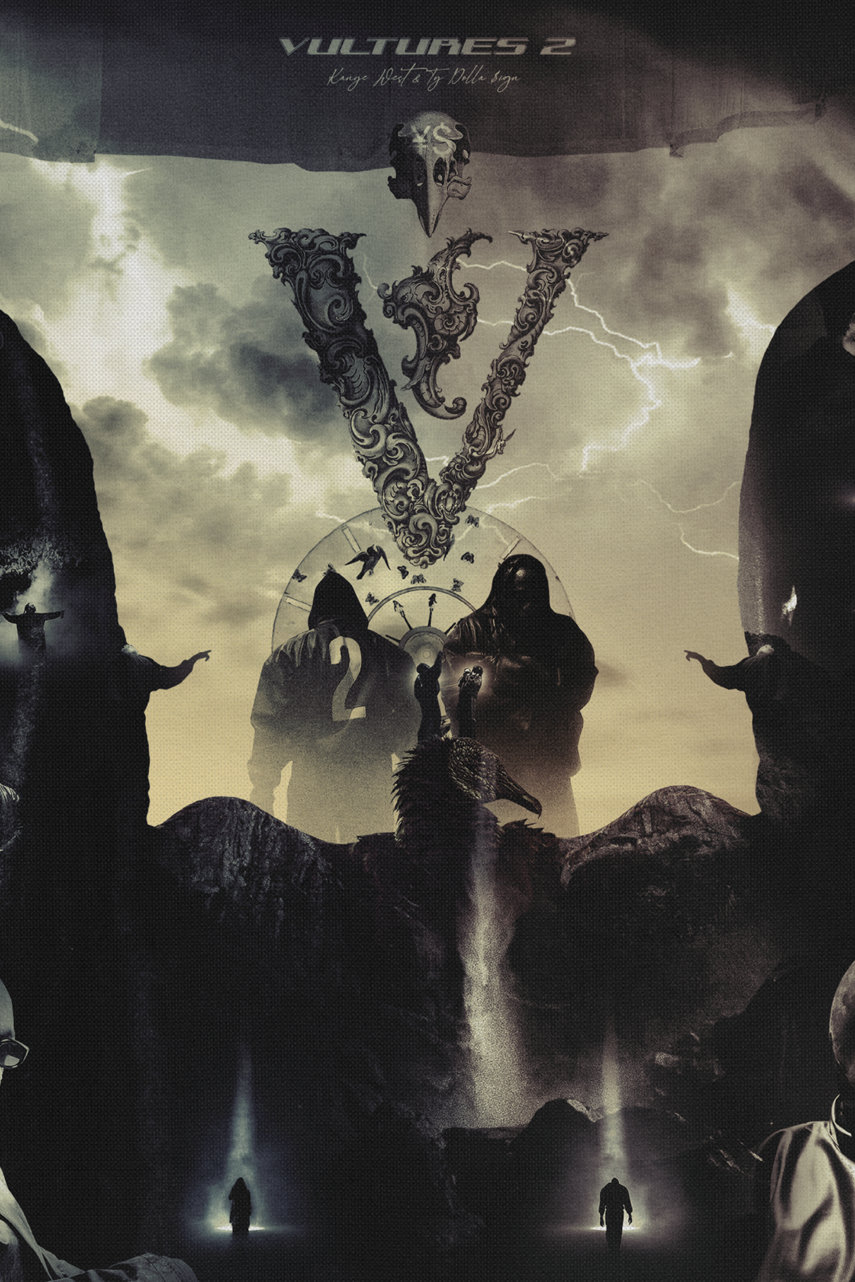 Kanye West x Ty Dolla $ign 'Vultures 2' Poster