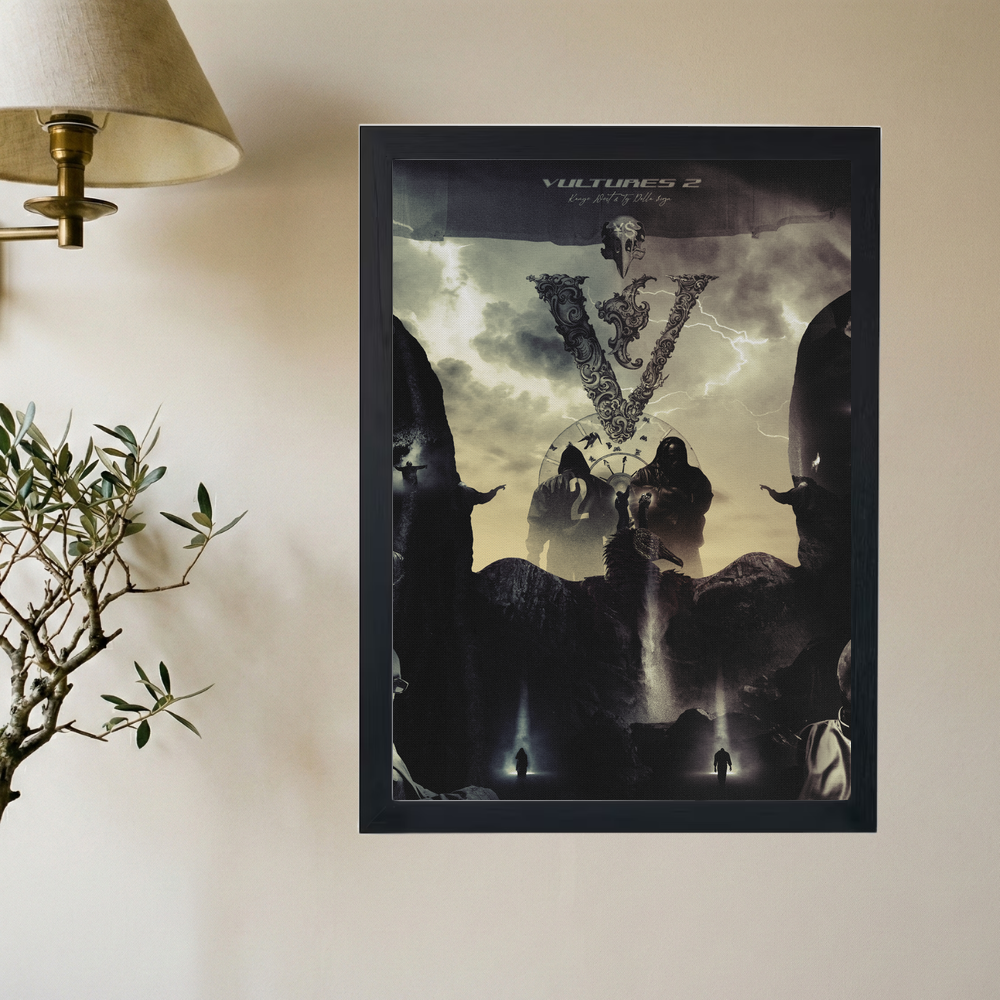 Kanye West x Ty Dolla $ign 'Vultures 2' Poster - Mockup 2