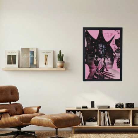 Lil Uzi Vert 'Pink Tape Collage' Poster V2 - Mockup 1