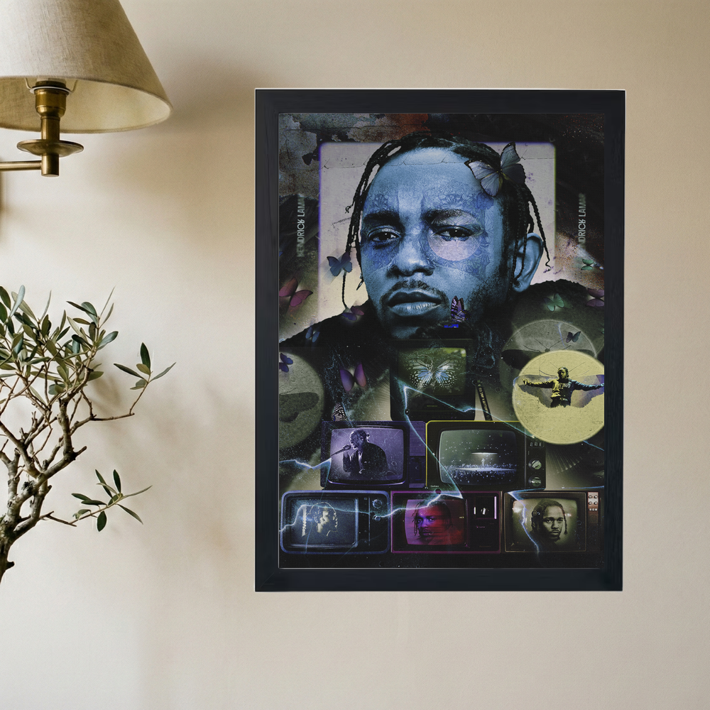 Kendrick Lamar 'Televized' Collage Poster - Mockup 2