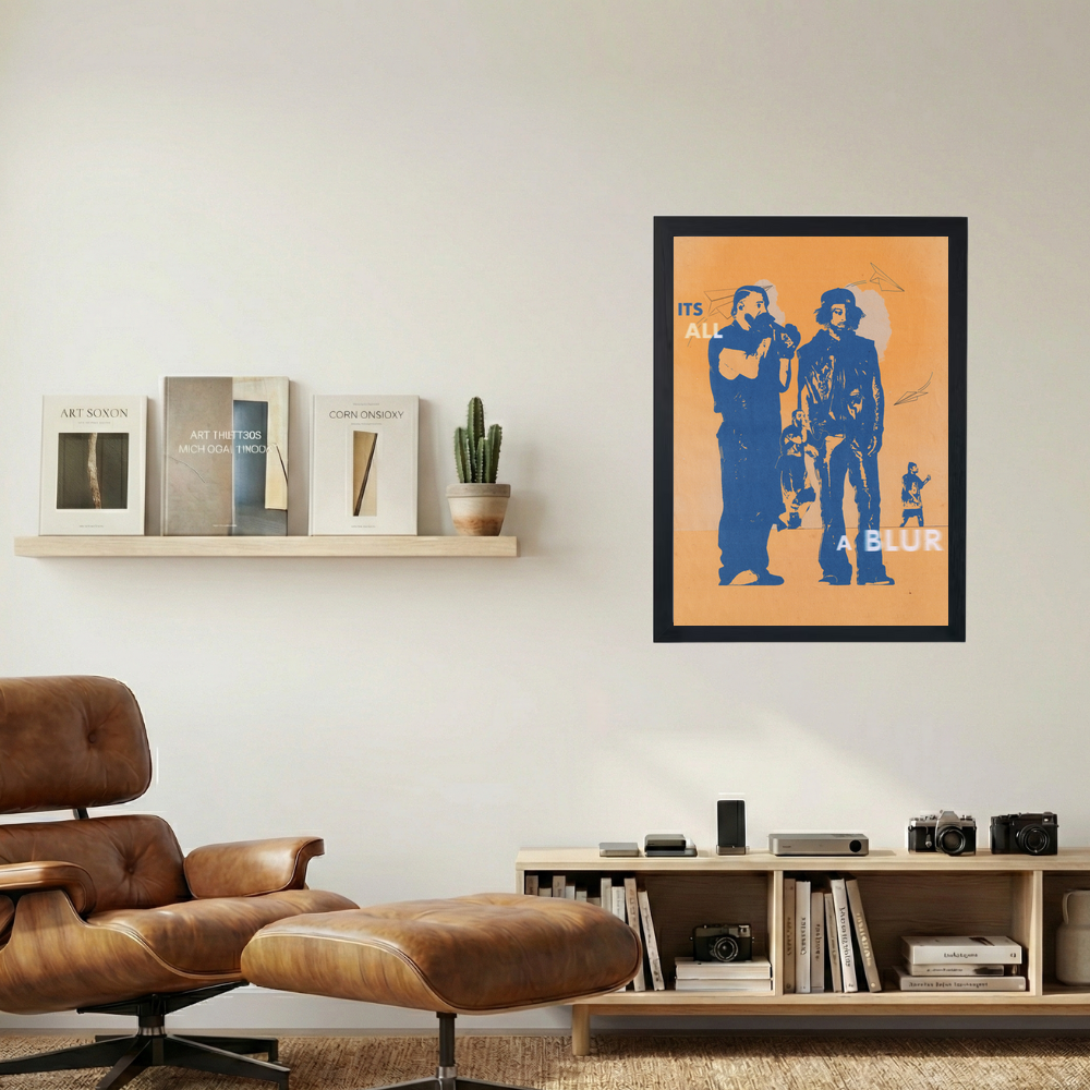 Drake x 21 Savage 'It's All A Blur' Poster - Mockup 1