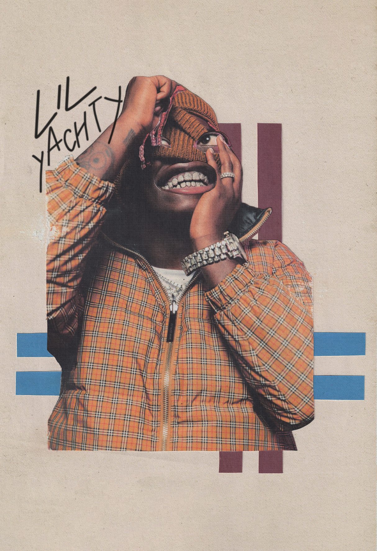 Lil Yachty Collaged Poster