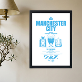 Manchester City 'Treble Winners' Poster - Mockup 2