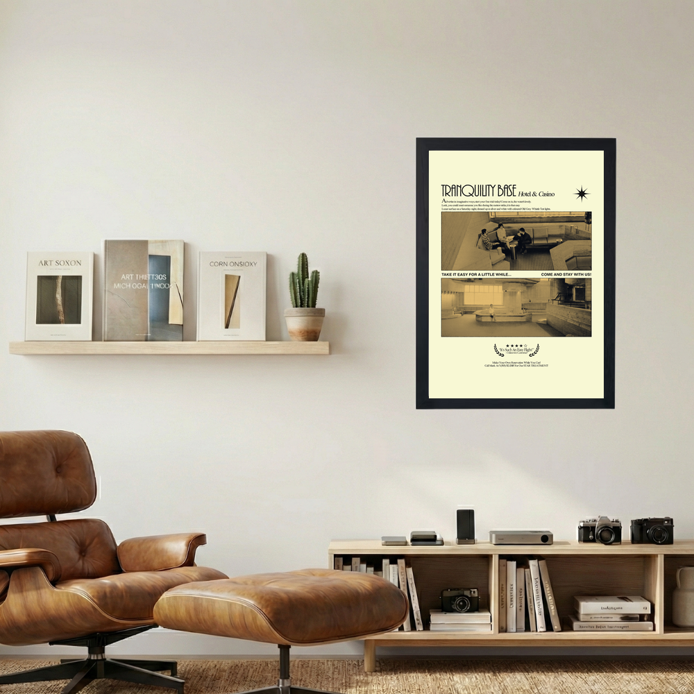 Arctic Monkeys 'Tranquility Base' Poster - Mockup 1