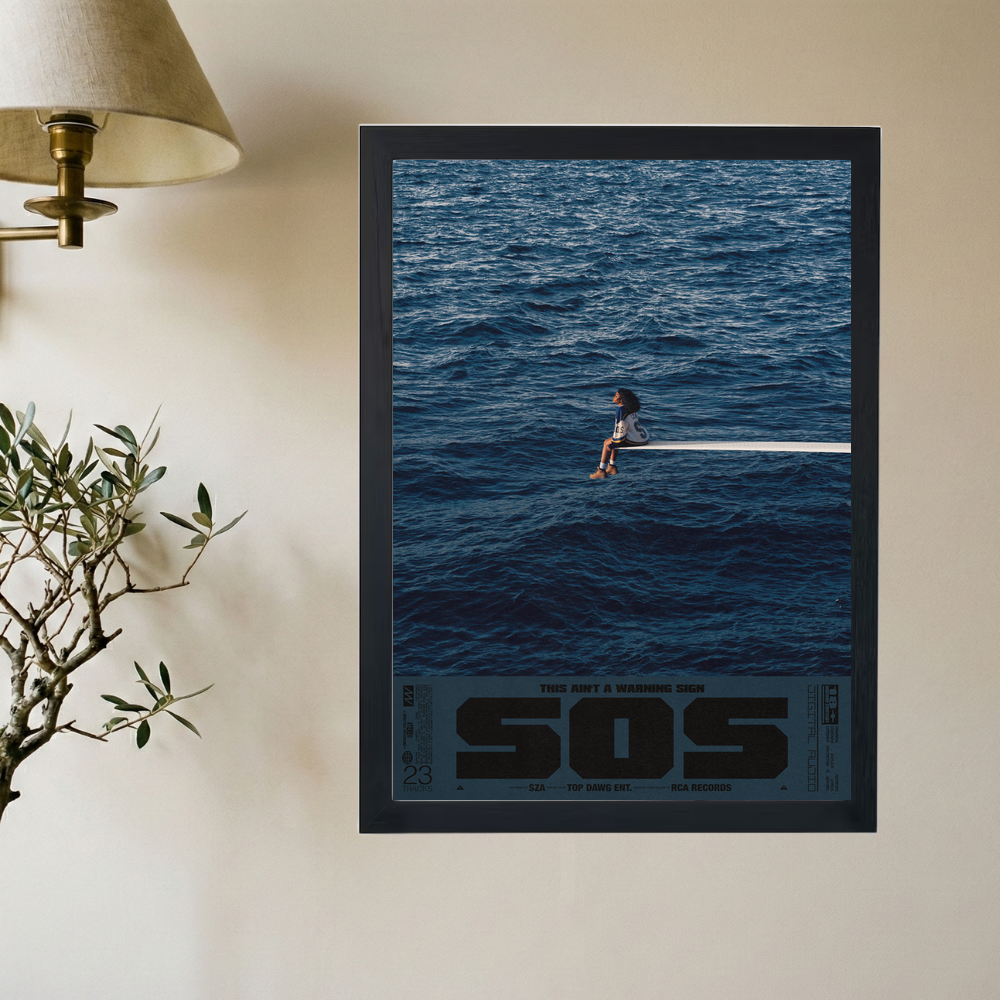 SZA 'SOS' Poster - Mockup 2