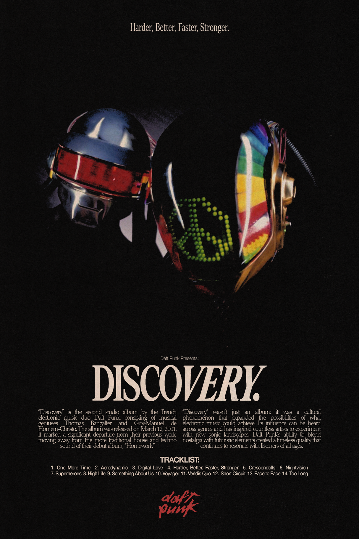 Daft Punk 'Discovery' Poster