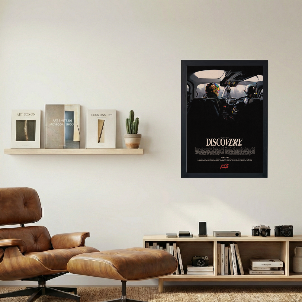 Daft Punk 'Discovery' Poster V3 - Mockup 1