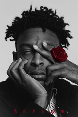 21 Savage  'Red Roses ' Poster
