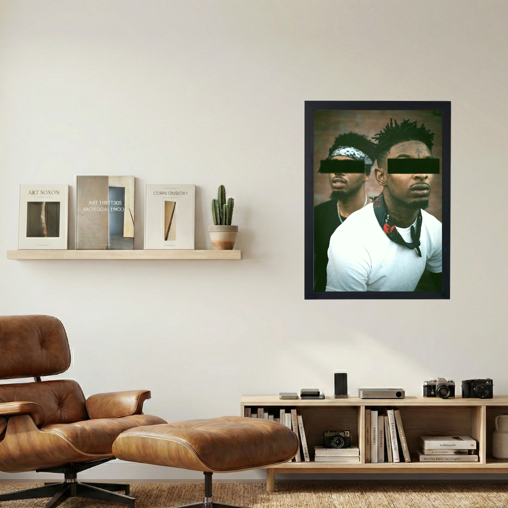 Metro Boomin x 21 Savage  'Ghostface ' Poster - Mockup 1