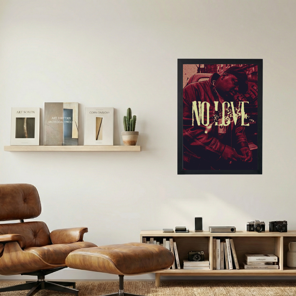 Biggie Smalls 'No Love' Poster - Mockup 1