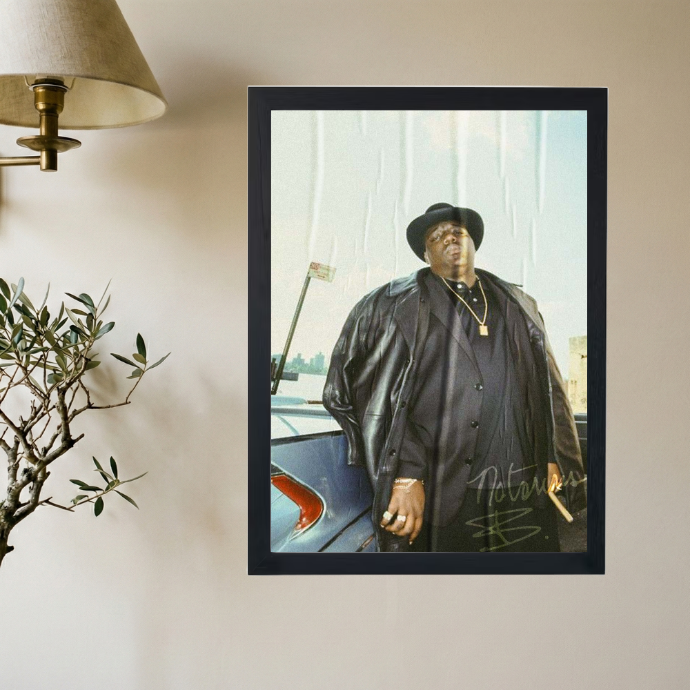 Biggie Smalls 'Gangsta Moves' Poster - Mockup 2