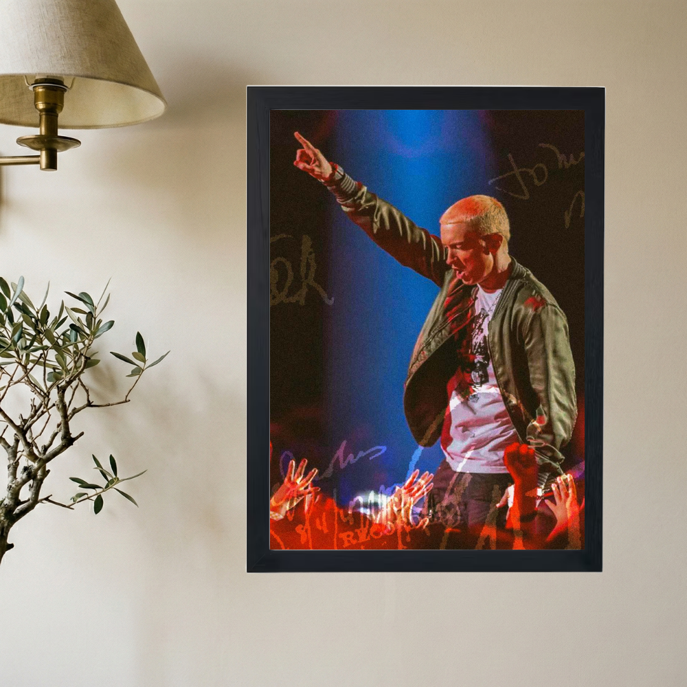 Eminem 'Hands Up' Poster - Mockup 2