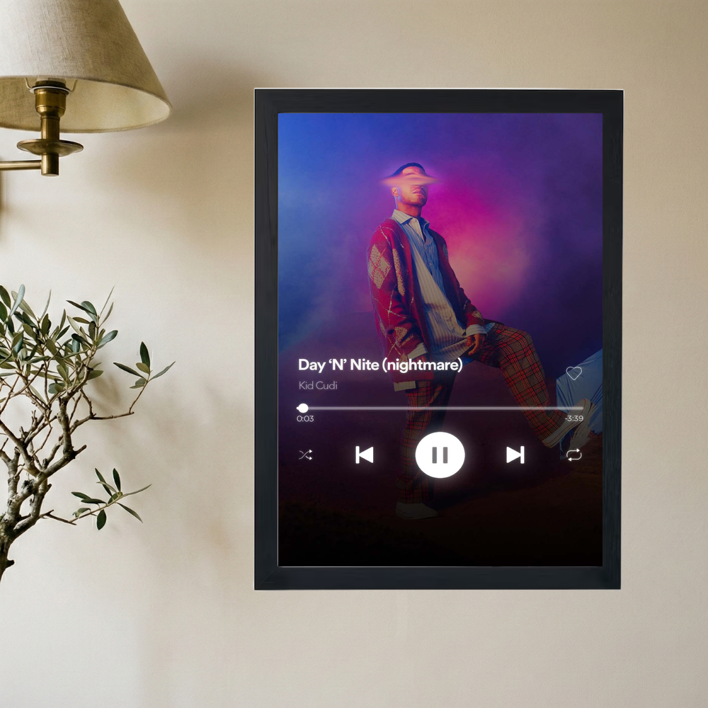 Kid Cudi 'Press Play' Poster - Mockup 2