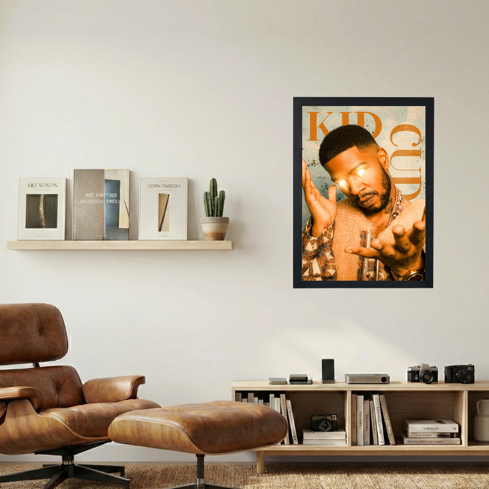 Kid Cudi 'In the Eyes' Poster - Mockup 1
