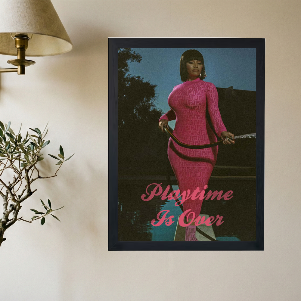 Nicki Minaj 'Playtime is Over' Poster - Mockup 2