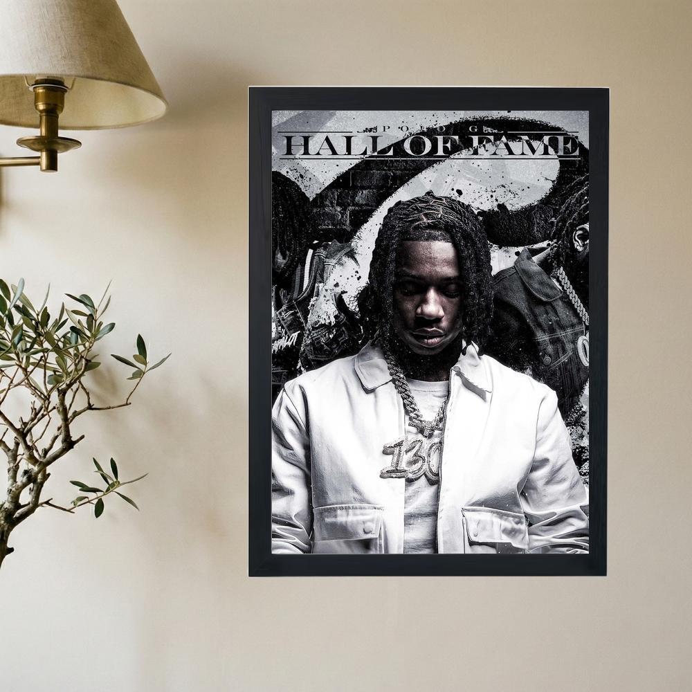 Polo G 'Hall of Fame' Poster - Mockup 2