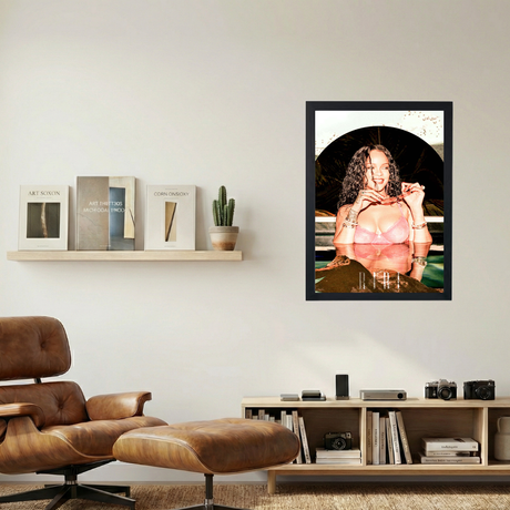 Rihanna 'Queen RiRi' Poster - Mockup 1